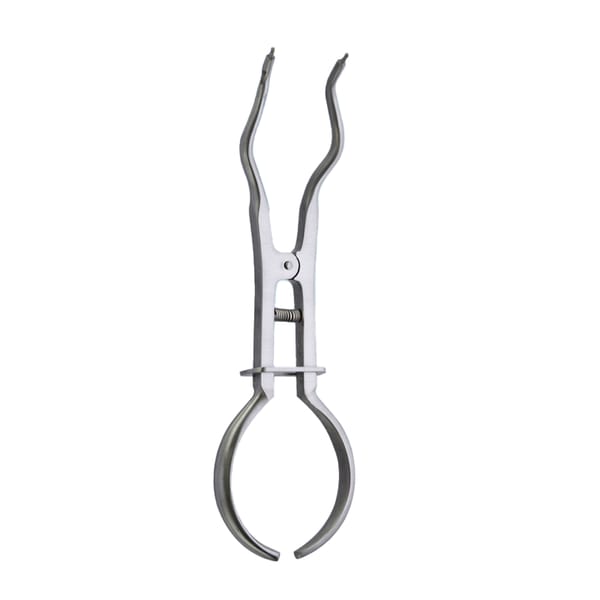 Brewer Stainless Steel Dental Clamp Forceps: 17.5cm Precision Instrument