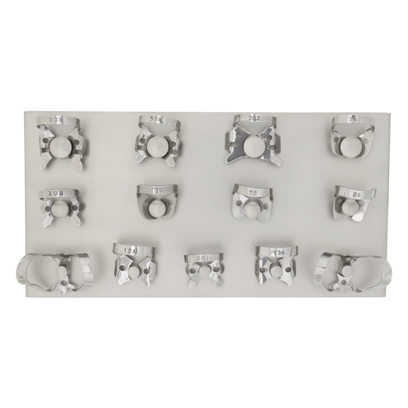 Complete Rubber Dam Clamp Set: 13 Essential Tools for Dentistry