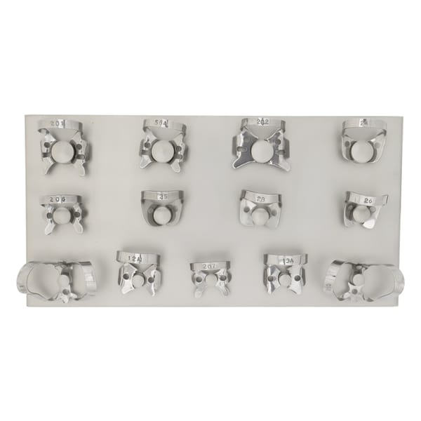 Complete Rubber Dam Clamp Set: 13 Essential Tools for Dentistry