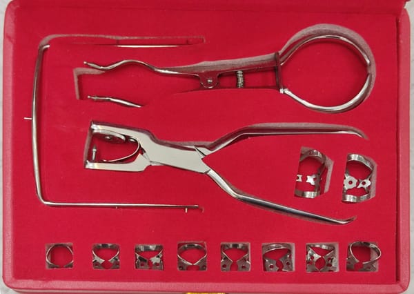 Comprehensive Precision: Rubber Dam Instrument Kit for Dental Procedures