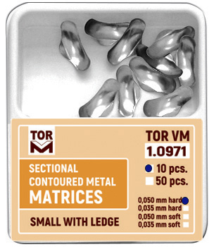 Sectional Contoured Matrices Small with Ledge