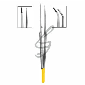 Mikro Pinzette TC 1×2 Zähne
