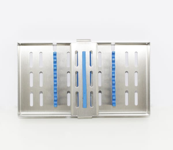 Waschtray, for 5 Inst, Steri Tray mit Abnehmbarer Clip
