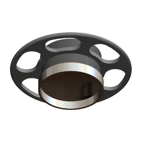 Titanmagnetics® Prothesenmagnet Z-Line D5,8/H3,15 Universal mit Kragen und Retentionsring U.00.02.Z315K