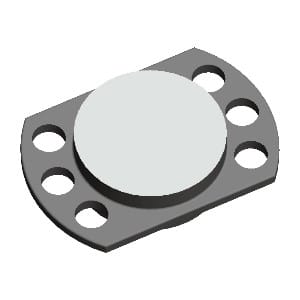 Titanmagnetics Obturator-Magnet W-Line mit Retentionsflügeln (für Silikon)
