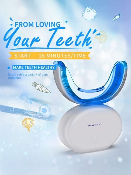 Kit de blanchiment dentaire à domicile avec 32 LED
