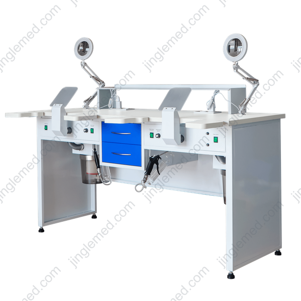 Customizable Double-Station Dental Lab Workstation JG-J2