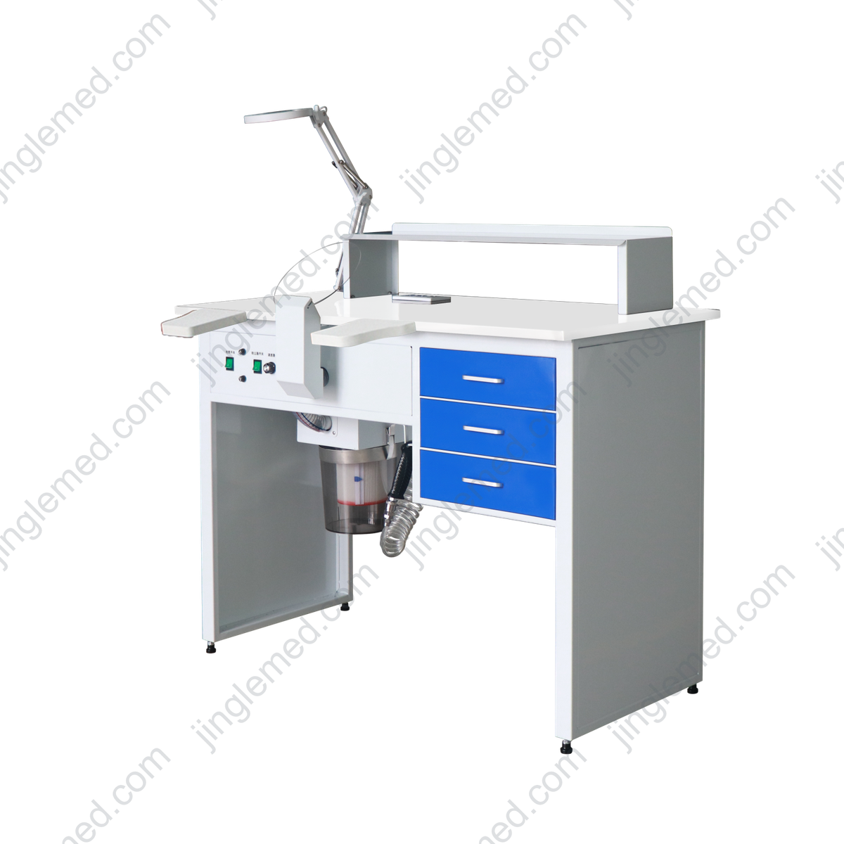 Customizable Single-Station Dental Lab Workstation JG-J1 – FOSHAN JINGLE MEDICAL EQUIPMENT CO.,LTD., Other Laboratory Equipment (Scales, Water Baths, Plaster Traps, Microscopes)