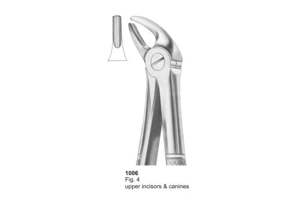 Davier d'extraction Fig. 4 – Vase Instruments, Extraction Forceps