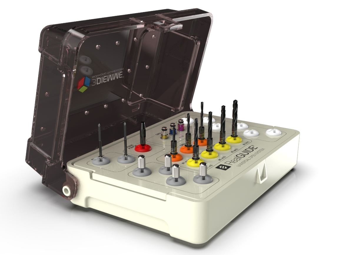 Mini-kit chirurgico RealGUIDE - Con sistema di fissaggio dima