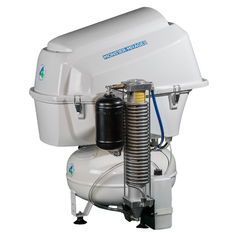 Silent compressor with dryer MOMIR 130E – 4TEK SRL, Compressors & Suction Systems