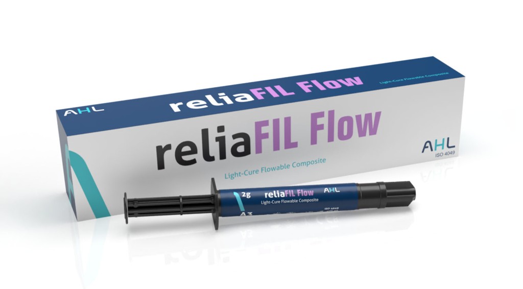 reliaFIL Flow lichthärtendes fließfähiges Kompositmaterial – ADVANCED HEALTHCARE LTD., Dentalkomposite