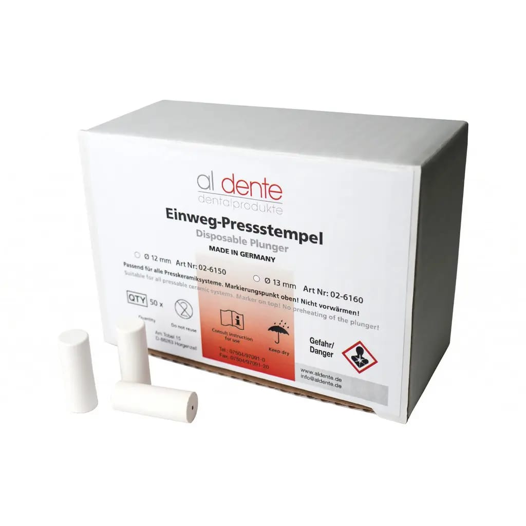 Piston à usage unique, 50 pcs. – al dente Dentalprodukte, Crucibles, Casting Rings and Accessories