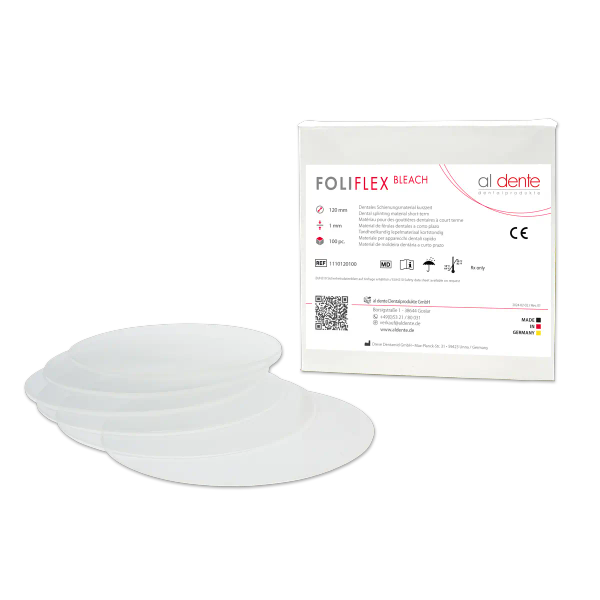 Foliflex bleach, transparent, 1,0 mm, 100 pcs., Ø 120 mm