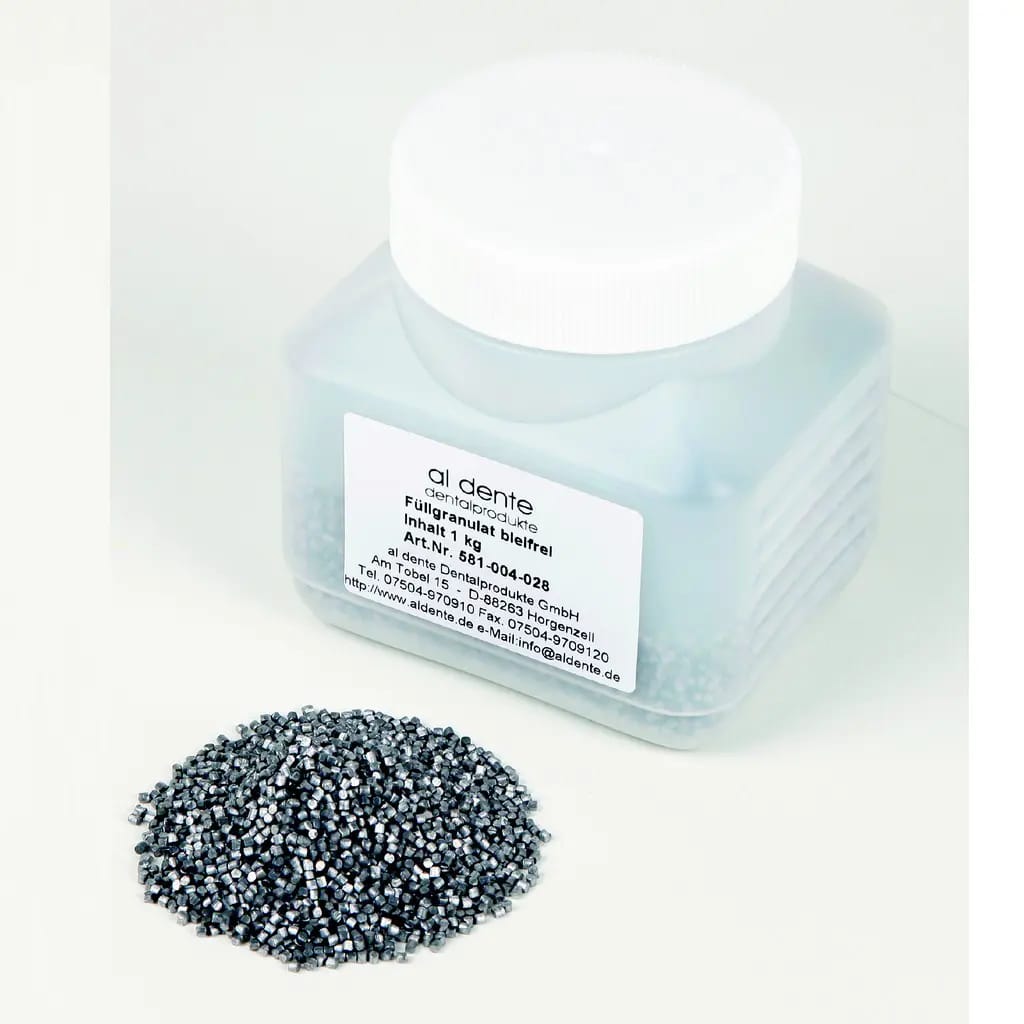 Filling Granules, V2A high-grade steel, 1 kg – al dente Dentalprodukte, Tiefziehfolien und -platten