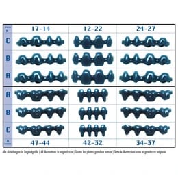 Assortment Prefabricated Wax Pontics Without Collar