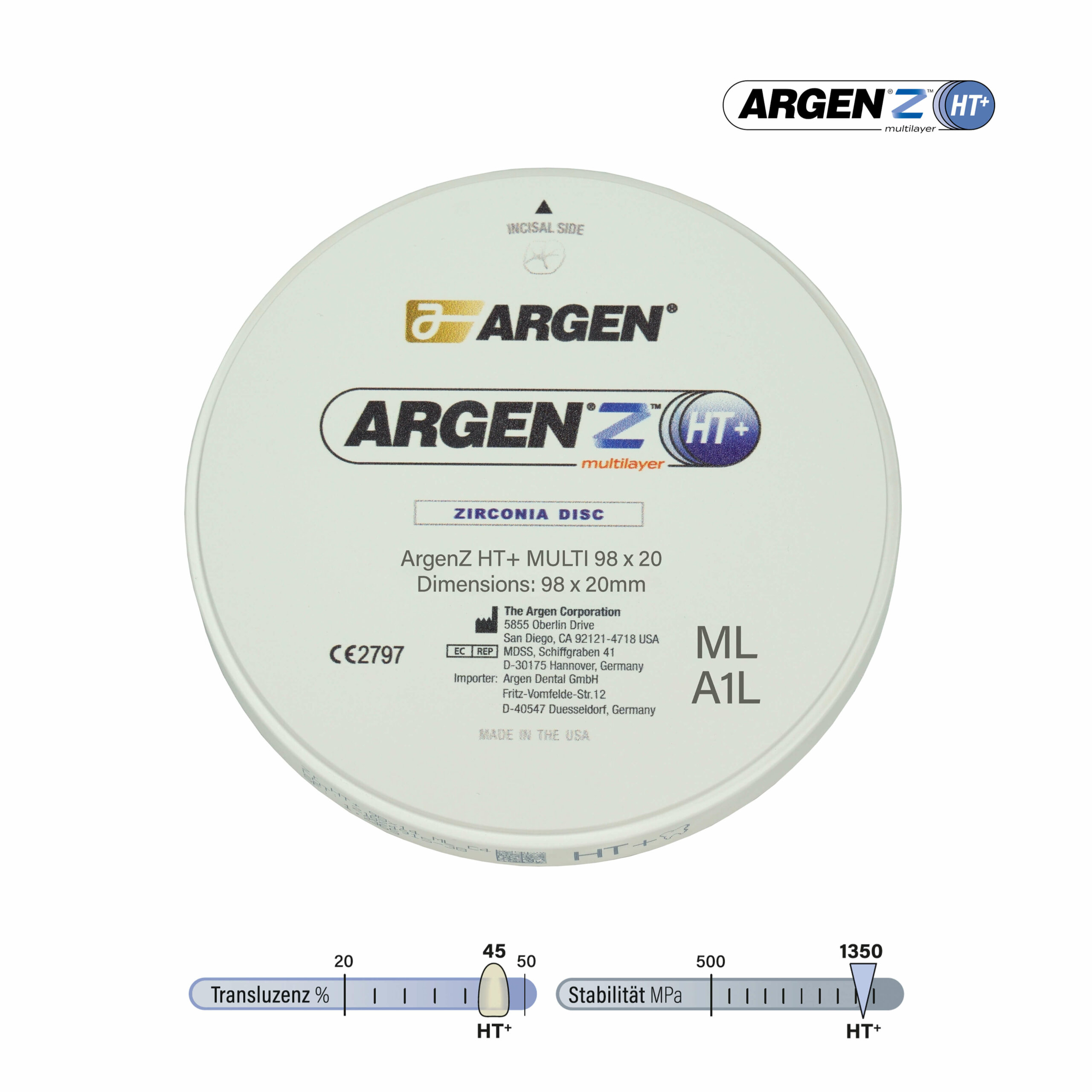 ArgenZ HT⁺ML hautement translucide L Shades