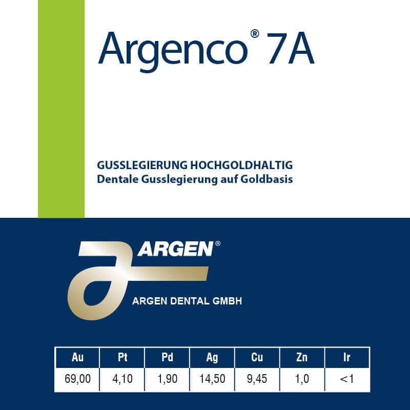 Argenco 7 A – ARGEN Dental, Legierungen und Lote