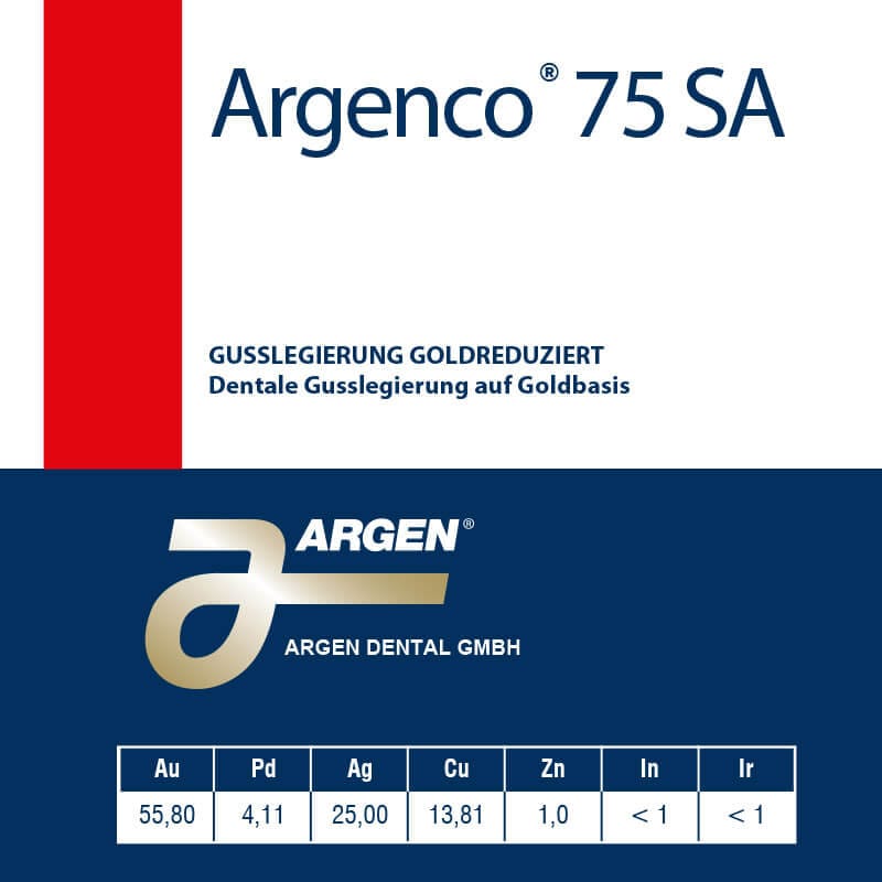 Argenco 75 SA – ARGEN Dental, Legierungen und Lote