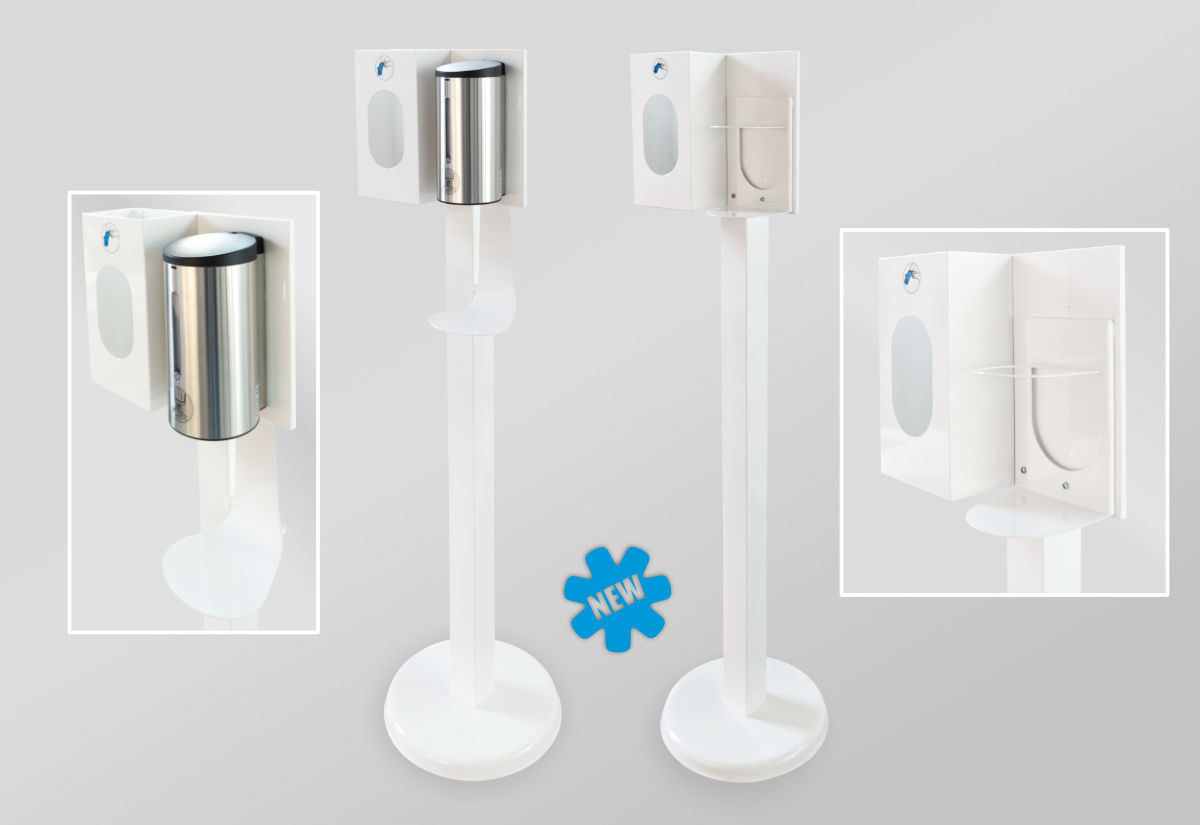 Colonna per distributore gel disinfettante