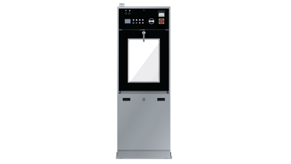 Laveur-désinfecteur à double porte manuelle en verre et système de séchage