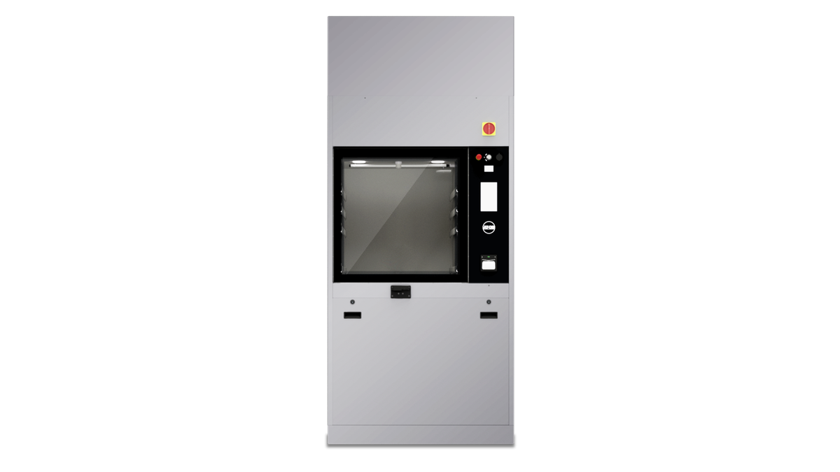 Laveur-désinfecteur à porte unique automatique en verre, séchage et trois chaudières – AT-OS S.r.l., Autoclaves/Sterilizers and Accessories