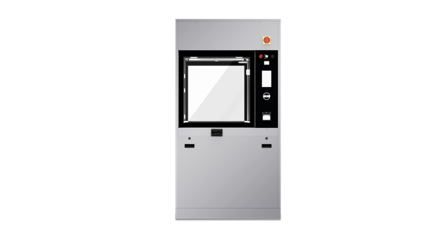Laveur-désinfecteur à double porte automatique en verre et séchage