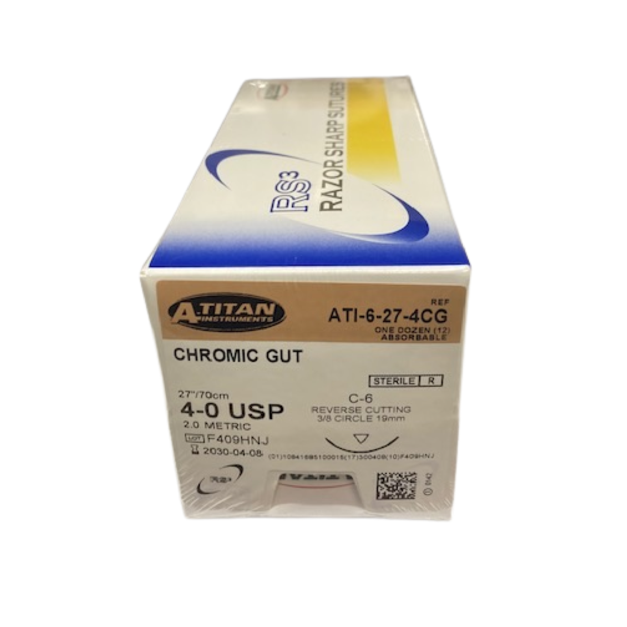 Absorbable Chromic Gut Suture, 27", C-6
