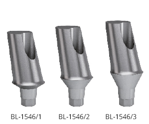 Angled abutments - titanium 15° angled abutments