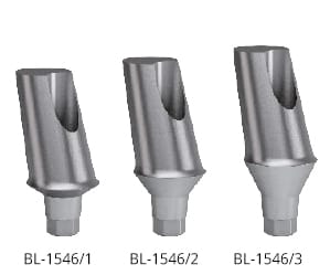 Angled abutments - titanium 15° angled abutments
