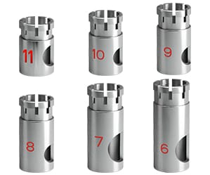 ø2, ø3,5 & ø4,3 Diameter Vented Drill Stops