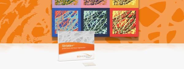 Striate+ natural collagen membrane