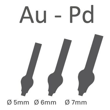 Tiges de Coulée Kit Ø 5, 6, 7 mm Au - Pb – CHARMING Dentalprodukte GmbH, Investment Materials