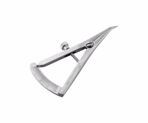 Castroviejo Caliper 9cm, 0-20mm Angled