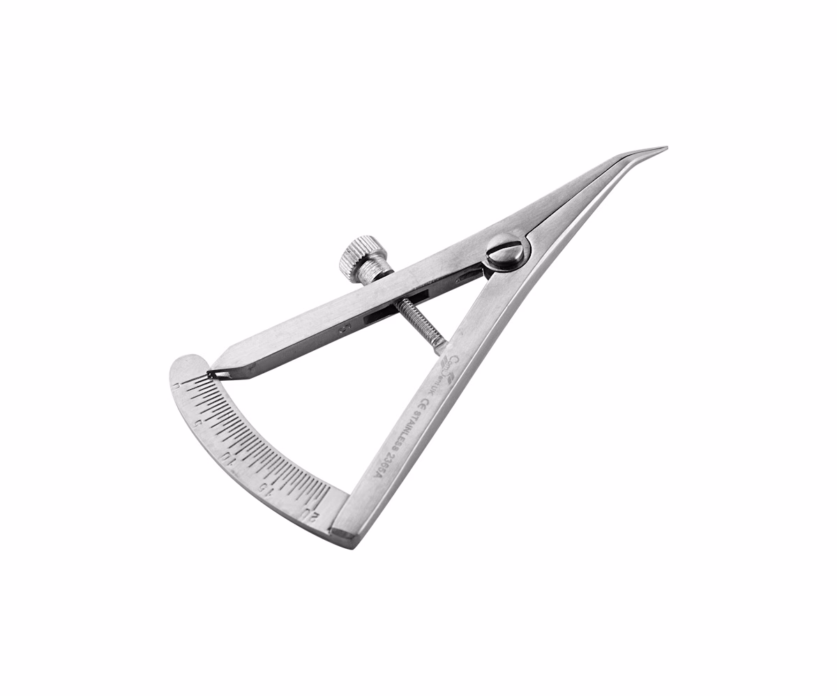 Castroviejo Caliper 9cm, 0-20mm Angled – ComDent