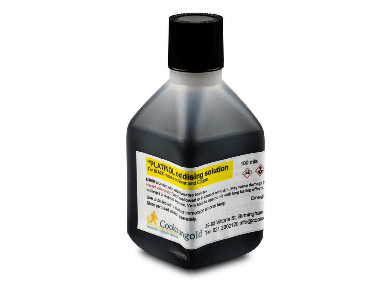 Platinol Oxidising Solution 100ml Un2657 – Cooksongold