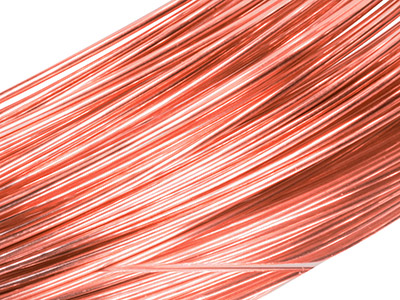 18ct Red Gold Round Wire 0.80mm, 100% Recycled Gold