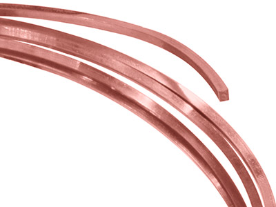 9ct Red Gold Square Wire 6.00mm Fully Annealed, 100% Recycled Gold