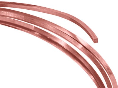 9ct Red Gold Square Wire 6.00mm Fully Annealed, 100% Recycled Gold
