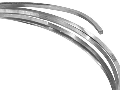 18ct White Gold Square Wire 2.00mm Fully Annealed, 100% Recycled Gold