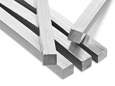 18ct White Gold Square Pin Wire 3.00mm Fully Hard, Straight Lengths, 100% Recycled Gold