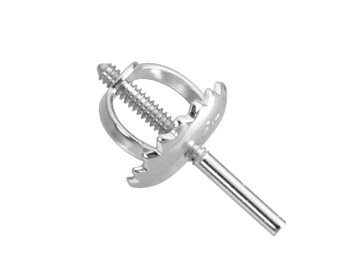 18ct White Gold Threaded French Wire And Scroll Heavy Weight, 100% Recycled Gold – Cooksongold
