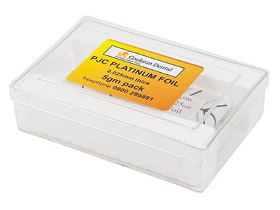 Platinum Foil 32mm X 0.025mm 5gm – Cookson Gold