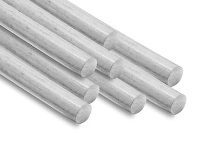 18ct White Gold Round Pin Wire 1.50mm Fully Hard, Straight Lengths, 100% Recycled Gold