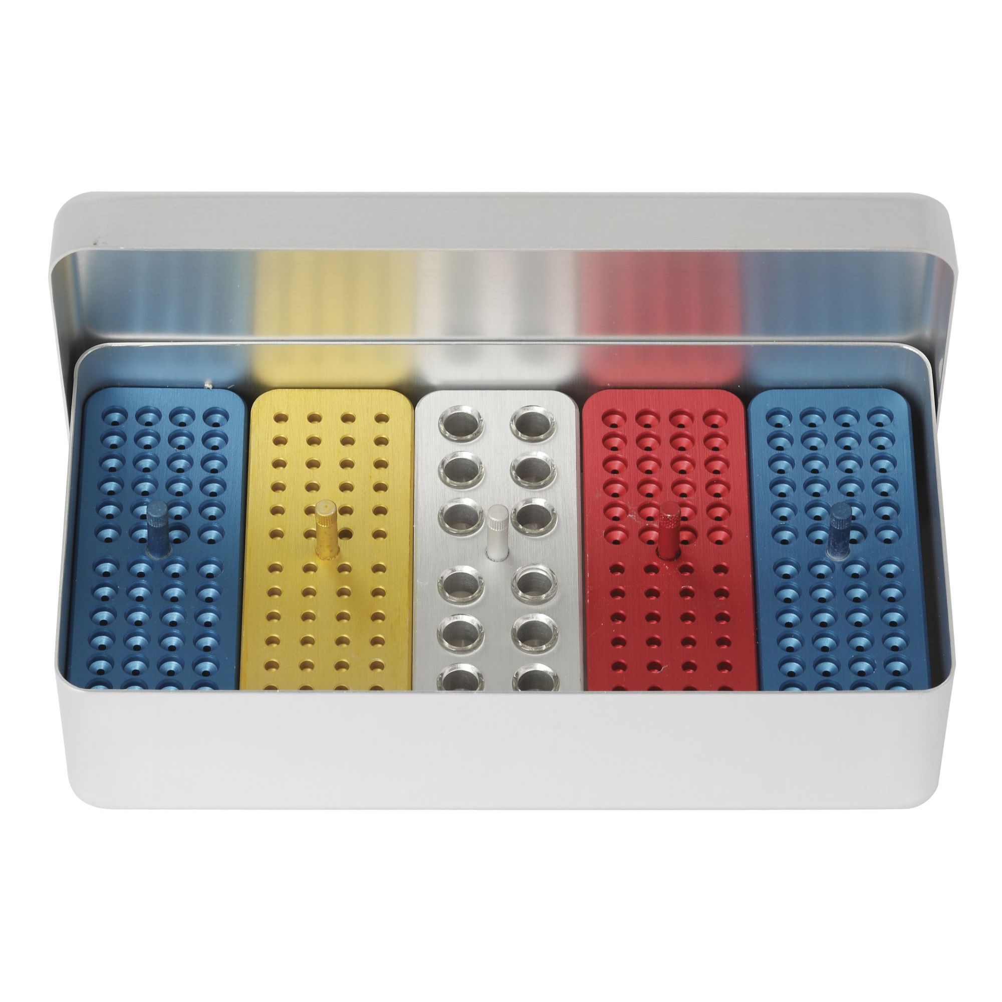 ENDODONTIC BOX ALUMINIUM LARGE 4*48/12 SR/MIX