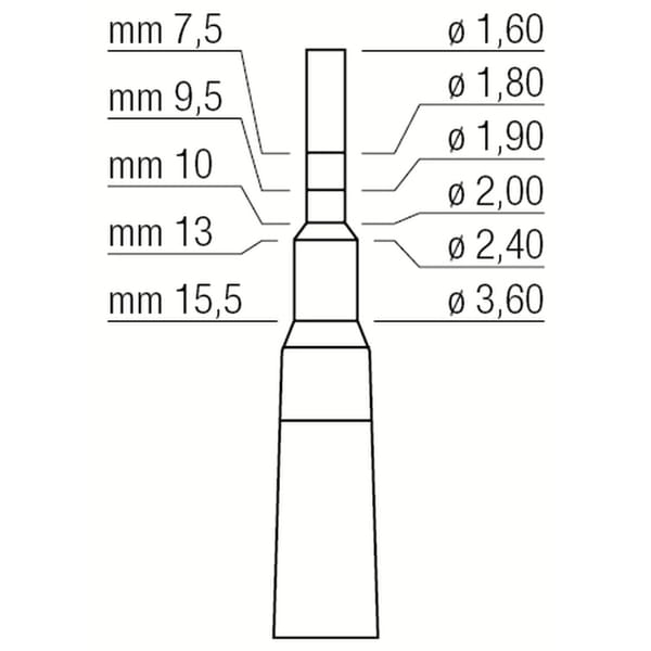 OSTEOTOME mm1.6/mm3.6