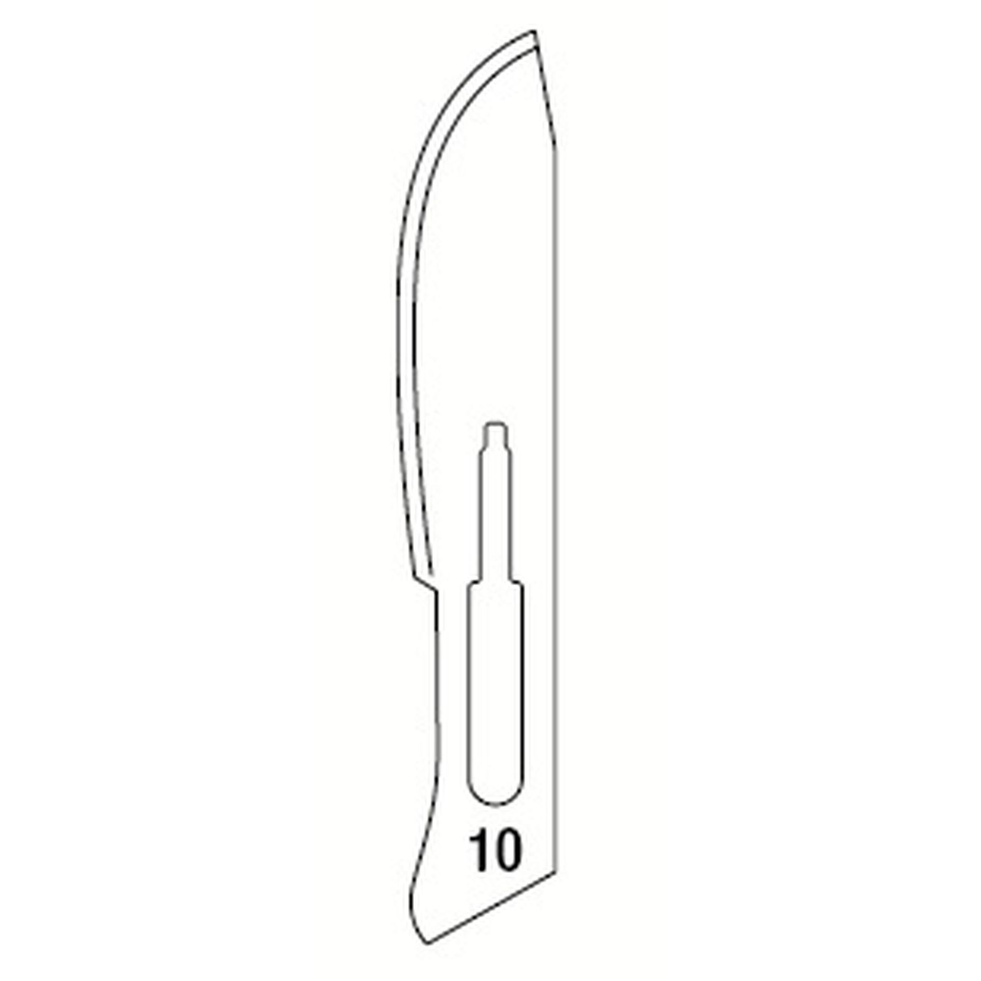 LAMES POUR BISTOURI N.10 - 100 pcs