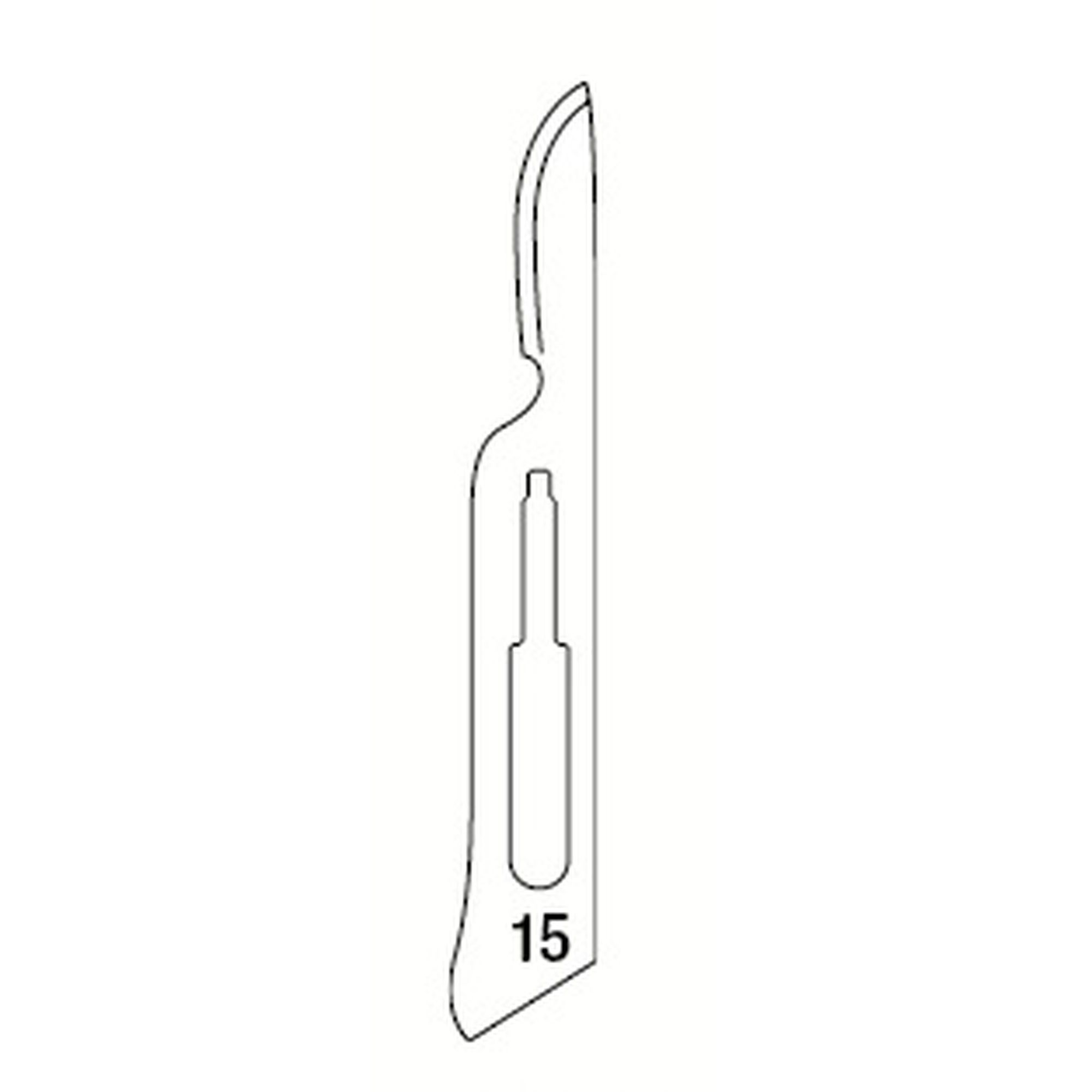 LAMES POUR BISTOURI N.15 - 100 pcs