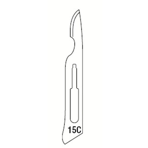 LAMES POUR BISTOURI N.15C - 100 pcs
