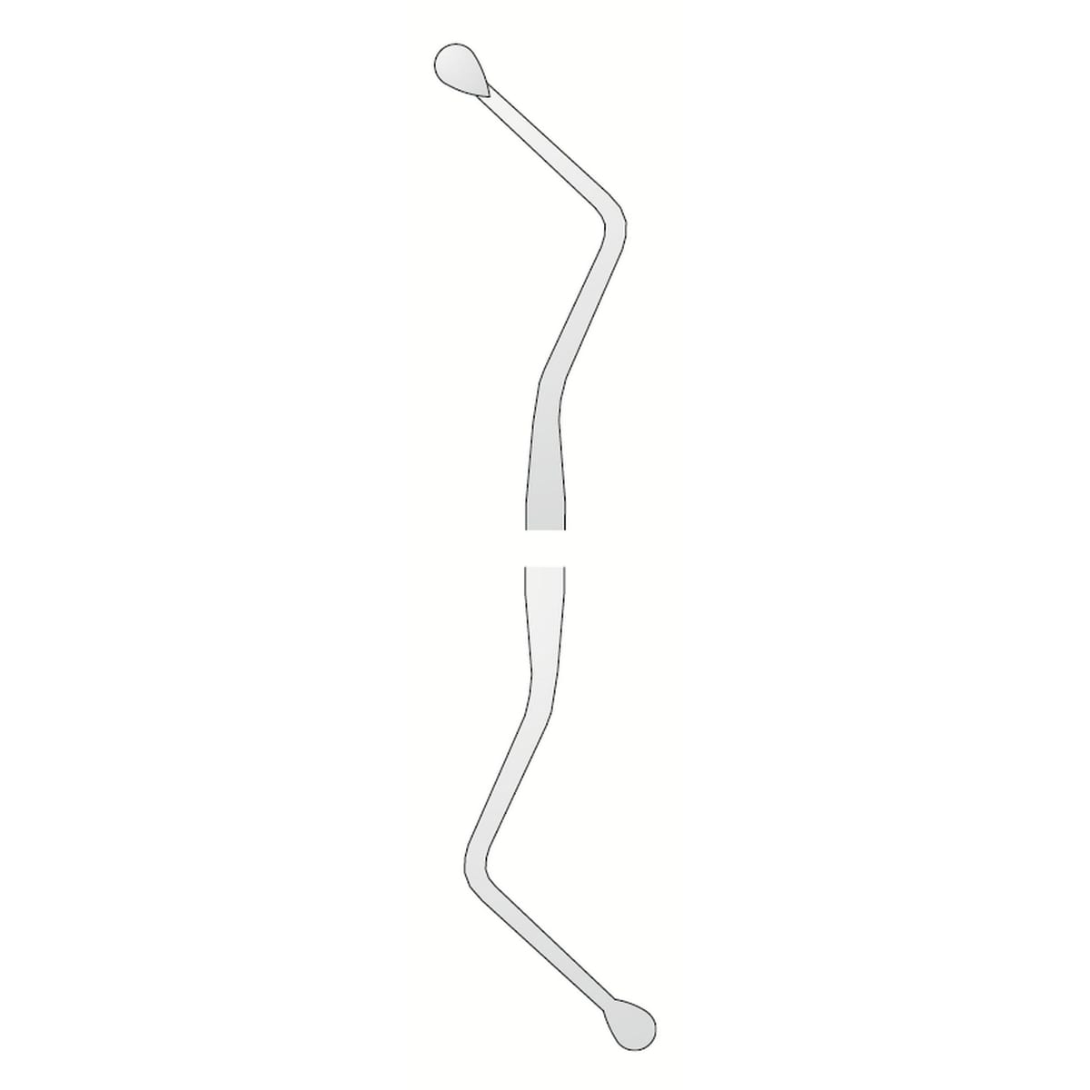 BONE CURETTE LUCAS N.86 582530 – Coricama srl, Chirurgische Instrumente
